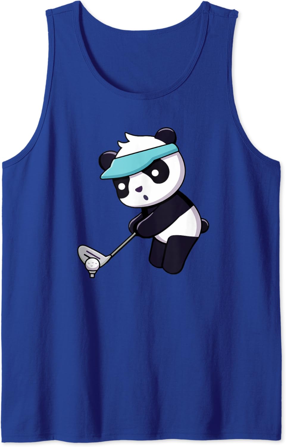 Panda Playing Golf Funny Animal Golfer Panda Bear Golfing Tank Top Clothing